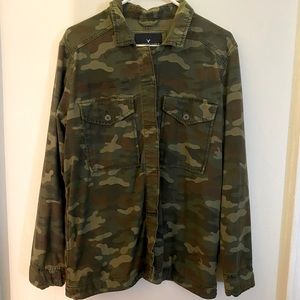 Camo American eagle utility jacket.